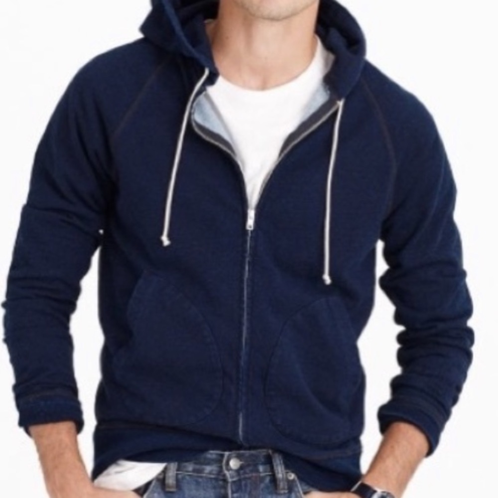 Wallace and Barnes Indigo dyed hoodie